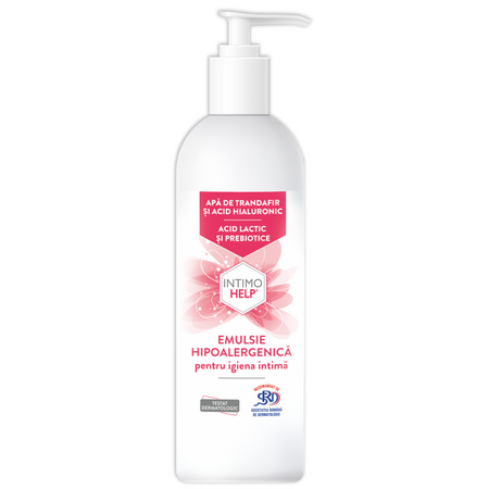 Emulsie hipoalergenica pentru igiena intima IntimoHelp, 400 ml, Zdrovit 676250