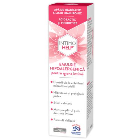 Emulsie hipoalergenica pentru igiena intima IntimoHelp, 400 ml, Zdrovit
