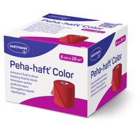 Bandaj elastic autoadeziv rosu Peha-haft Color, 6 cm x 20 m, Hartmann