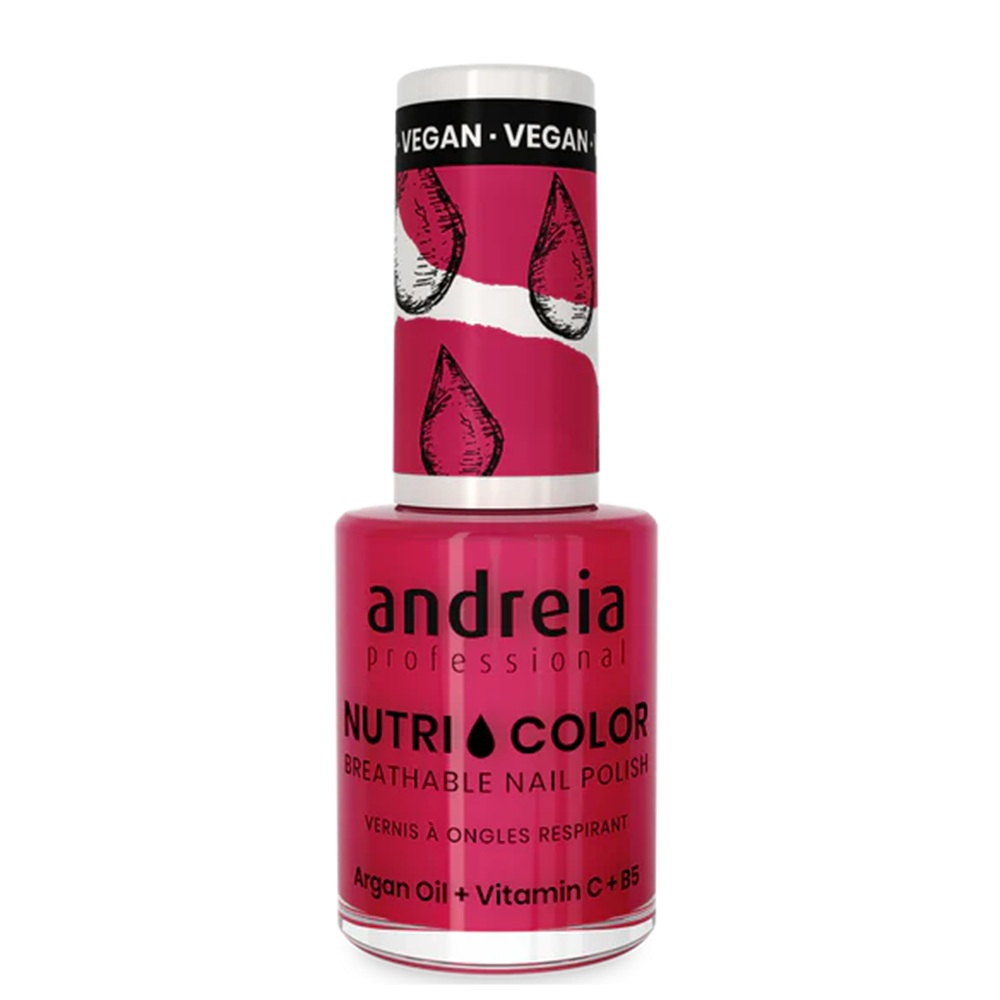 Lac de unghii Hot Pink NutriColor, 10.5 ml, Andreia Professional