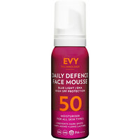 Spuma pentru fata cu SPF 50 Daily Defence Face Mousse, 75 ml, Evy