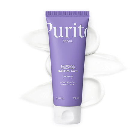 Masca de noapte cu ceramide pentru hidratare Luminous Ceramide Sleeping, 100 ml, Purito 676328