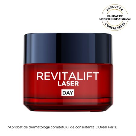 Crema antirid de zi cu tripla actiune Revitalift Laser, 50 ml, Loreal 660566