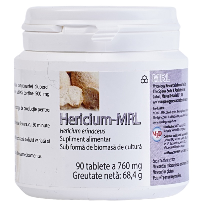 Hericium MRL, 90 tablete, Mycology Research Laboratories