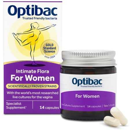 Probiotic pentru flora vaginala, 14 capsule, OptiBac 665880