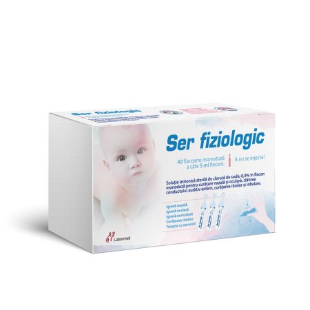 Ser fiziologic, 40 monodoze x 5 ml, Labormed 661673
