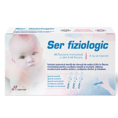Ser fiziologic, 40 monodoze x 5 ml, Labormed