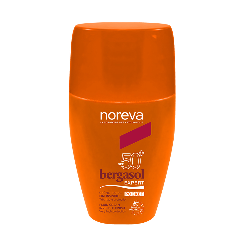 Crema fluida pentru fata si corp cu SPF 50+ Bergasol Expert Pocket, 30 ml, Noreva