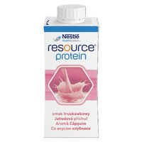 Resource 2.0 + Protein cu aroma de capsuni  fara gluten Resource Protein, 4 x 200 ml, Nestle