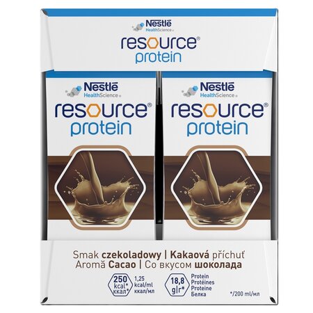 Resource 2.0 + Protein cu aroma de cacao  fara gluten, 4 x 200 ml, Nestle 693858