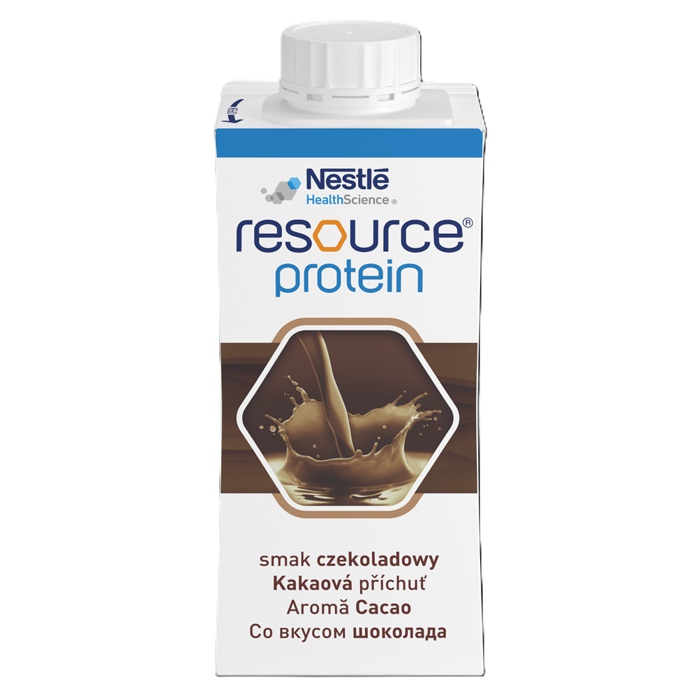 Resource 2.0 + Protein cu aroma de cacao  fara gluten, 4 x 200 ml, Nestle