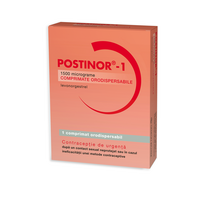 Postinor - 1, 1500 micrograme, 1 comprimat orodispersabil, Gedeon Richter