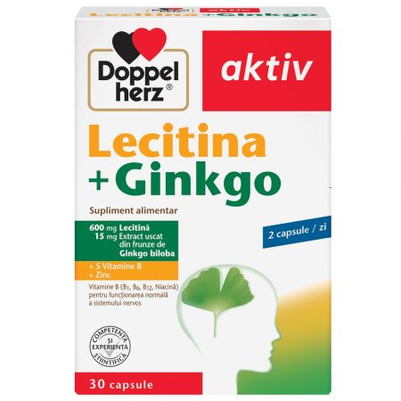 Lecitina+Ginkgo, 30 capsule, Doppelherz