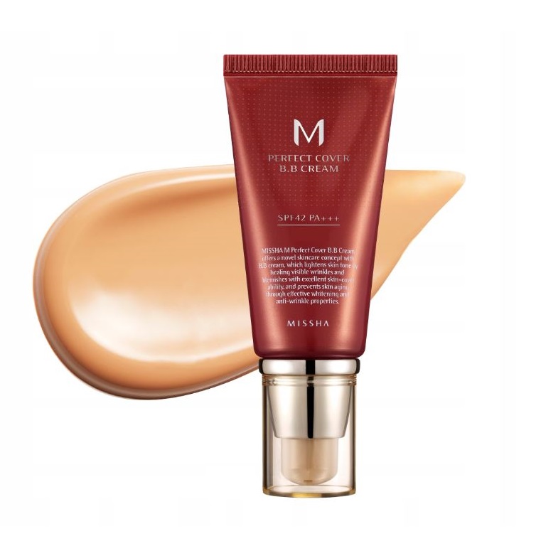 Crema MISSHA  M Perfect Cover BB Cream SPF42/PA+++ (Nr.25), 50 ml, Missha