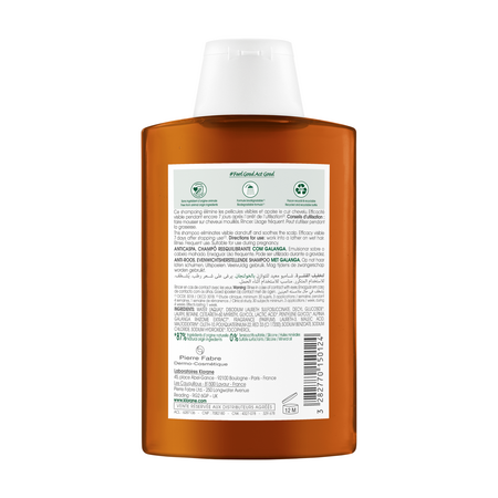 Sampon antimatreata cu galangal, 200 ml, Klorane 535317