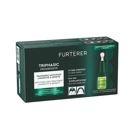Ser regenerator impotriva caderii parului Triphasic Progressiv, 8 x 5,5 ml, Rene Furterer