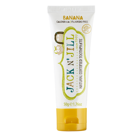 Pasta de dinti cu aroma de banana pentru copii, 50 g, Jack n' Jill