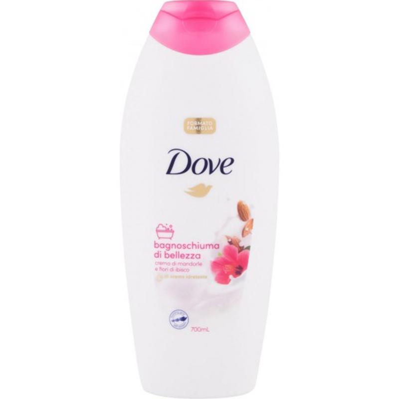 Spumant si gel de dus cu crema de migdale si flori de hibiscus, 700 ml, Dove