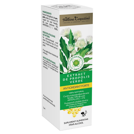 Extract de propolis verde, 20 ml, Albina Carpatina