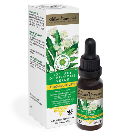 Extract de propolis verde, 20 ml, Albina Carpatina 722058