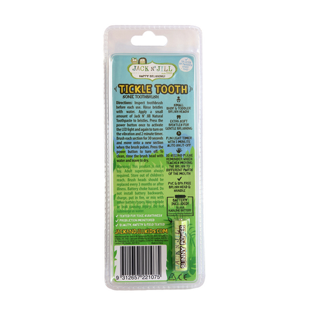 Periuta de dinti sonica pentru copii Tickle Tooth, 0 - 3 ani, 1 bucata, Jack n' Jill 535566