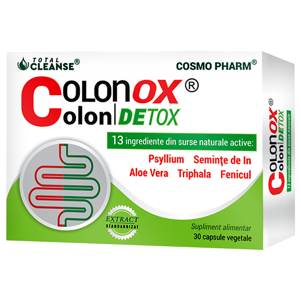 Colon Detox Colonox, 30 capsule, Cosmopharm