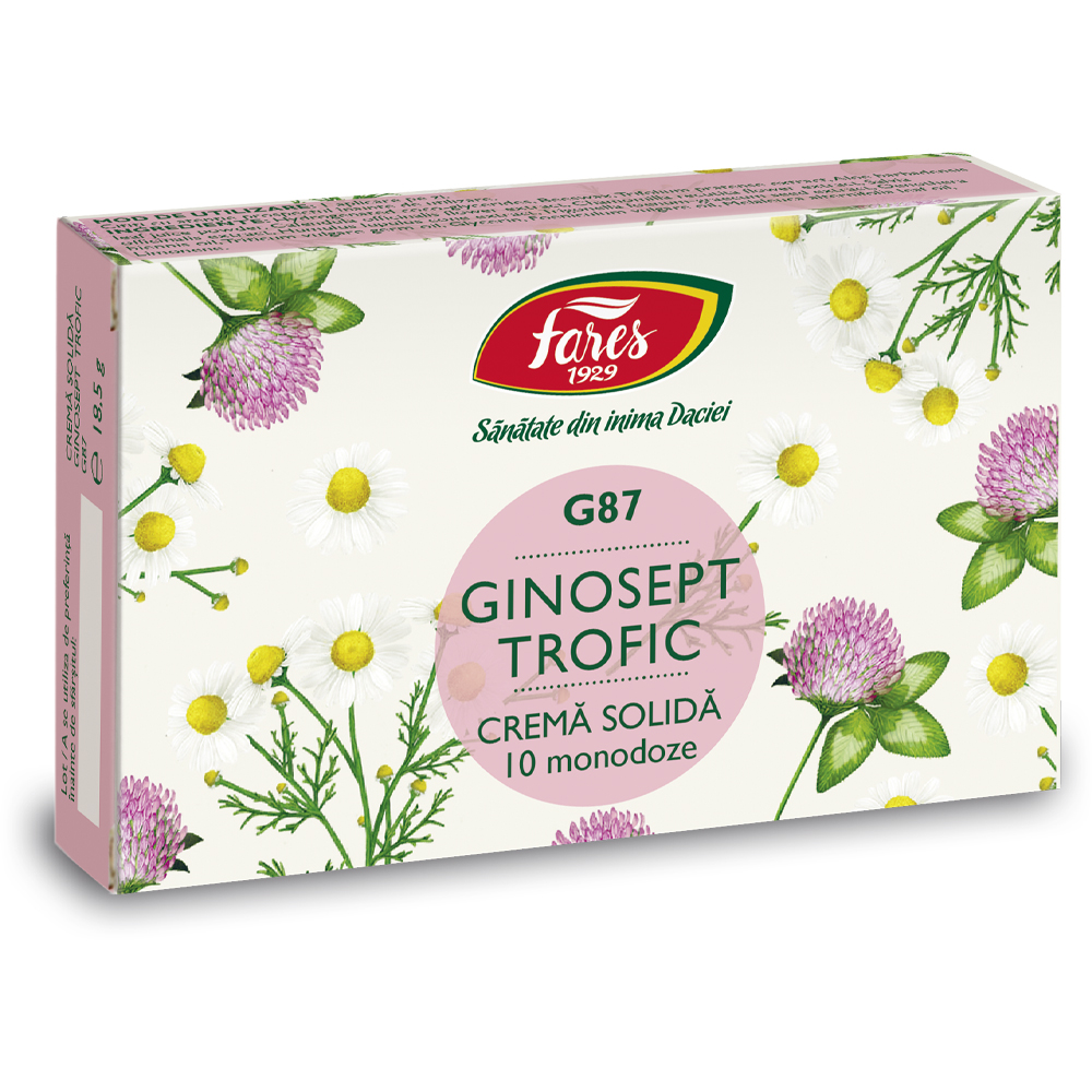 Ginosept Trofic crema solida, 10 monodoze, Fares