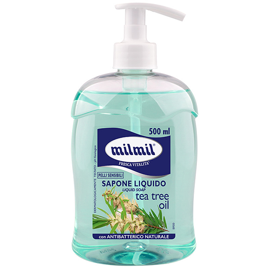 Sapun lichid cu ulei de ceai verde, 500 ml, Milmil