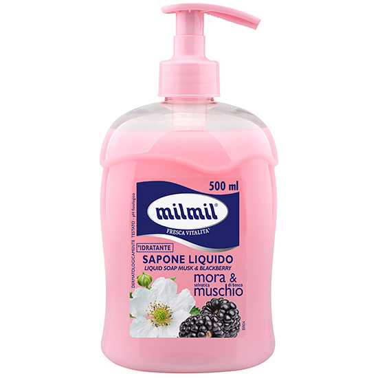 Sapun lichid cu mure si mosc, 500 ml, Milmil