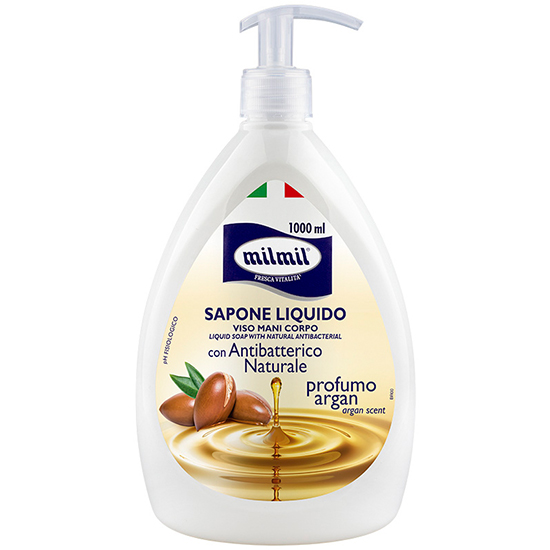 Sapun lichid cu ulei de argan, 1000 ml, Milmil