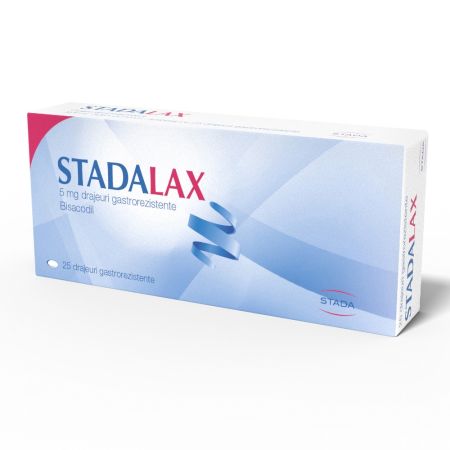 Stadalax, 5 mg, 25 drajeuri gastrorezistente, Stada 701806