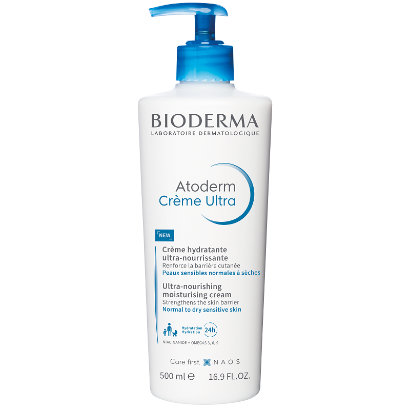 Crema hidratanta pentru fata si corp Atoderm Ultra, 500 ml, Bioderma