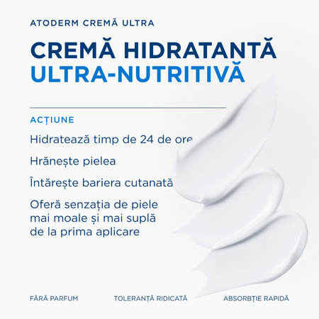 Crema hidratanta pentru fata si corp Atoderm Ultra, 500 ml, derma 751532