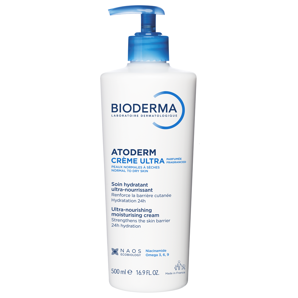 Crema hidratanta parfumata pentru fata si corp Atoderm Ultra, 500 ml, Bioderma