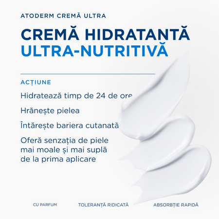 Crema hidratanta parfumata pentru fata si corp Atoderm Ultra, 500 ml, derma 751569
