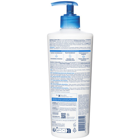 Crema hidratanta parfumata pentru fata si corp Atoderm Ultra, 500 ml, derma 751580