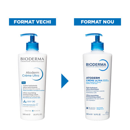 Crema hidratanta parfumata pentru fata si corp Atoderm Ultra, 500 ml, derma 751581