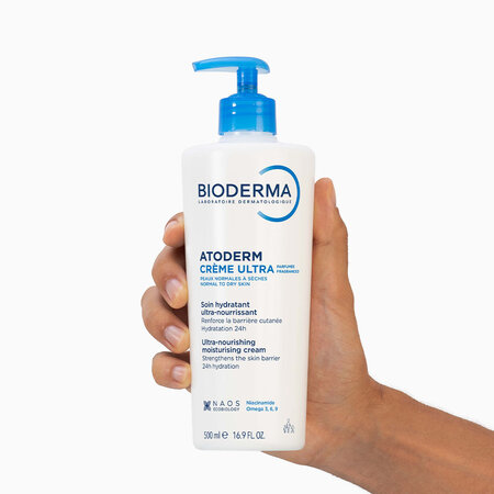 Crema hidratanta parfumata pentru fata si corp Atoderm Ultra, 500 ml, derma 751582