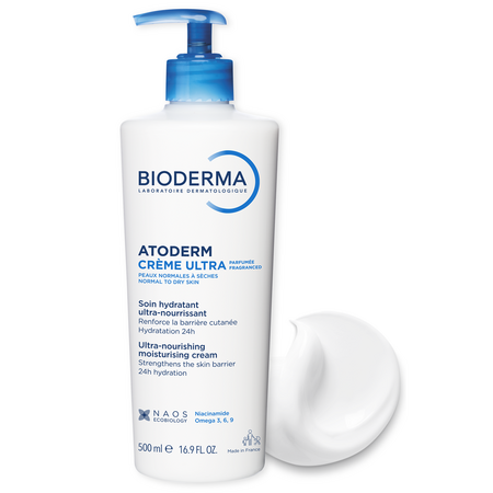 Crema hidratanta parfumata pentru fata si corp Atoderm Ultra, 500 ml, Bioderma 675173