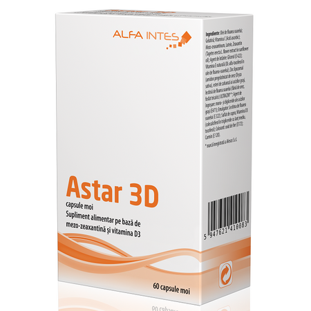 Astar 3D, 60 capsule moi, Alfa Intens
