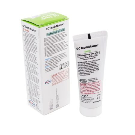 Crema topica remineralizanta pe baza de apa cu aroma de pepene galben Tooth Mousse, 40 g, GC 654237