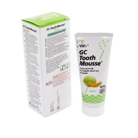 Crema topica remineralizanta pe baza de apa cu aroma de pepene galben Tooth Mousse, 40 g, GC 654236