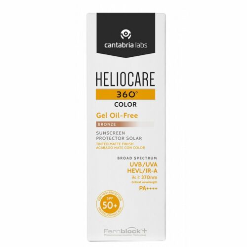 Gel pentru protectie solara cu SPF 50+ Heliocare 360 Color, Nuanta Bronze, 50 ml, Cantabria Labs