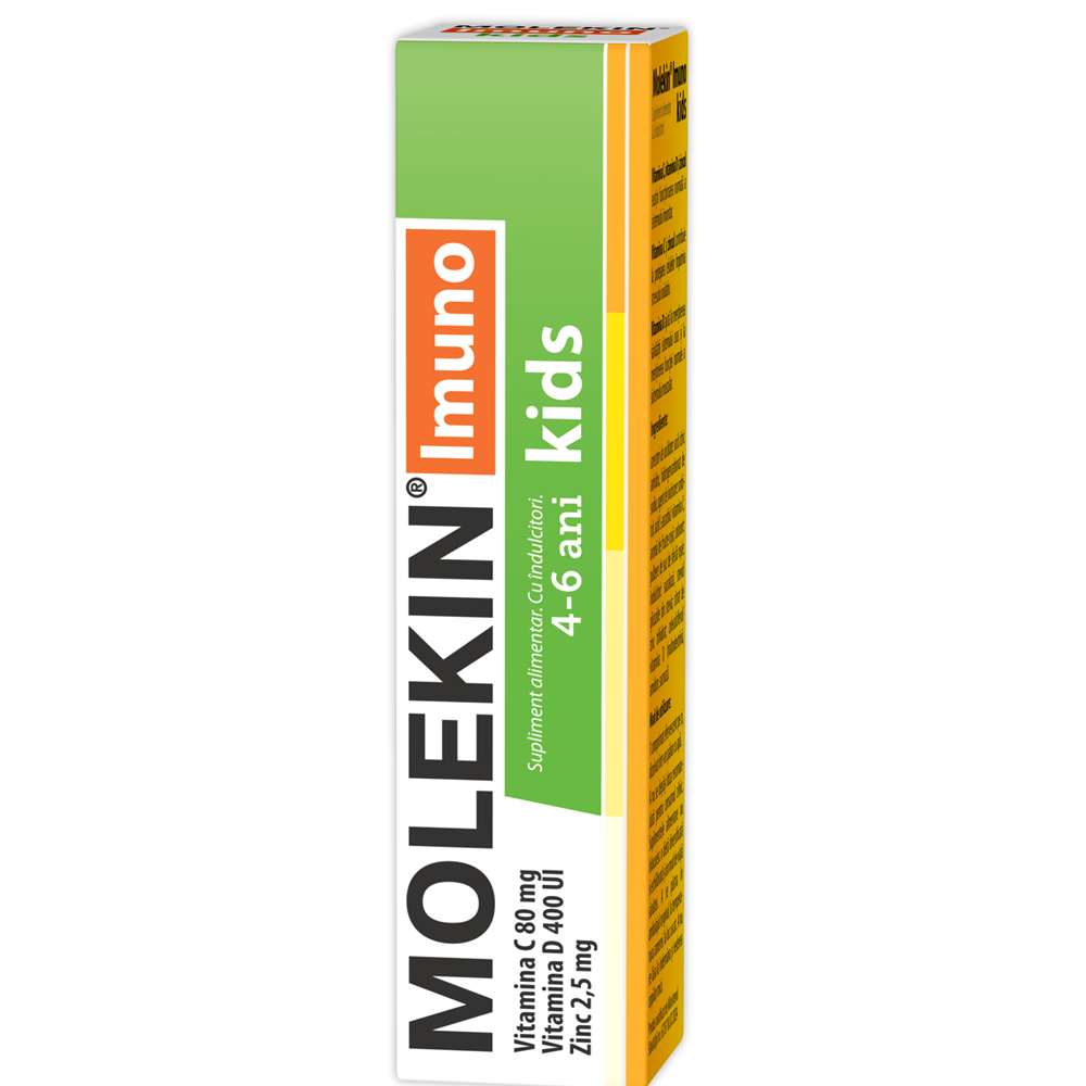 Molekin Imuno Kids, 20 comprimate efervescente, Zdrovit