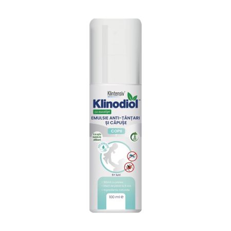 Spray repelent anti-tantari si capuse, pentru copii Klinodiol, 100 ml, Klintensiv