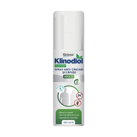 Spray repelent anti-tantari si capuse, pentru adulti Klinodiol, 100 ml, Klintensiv