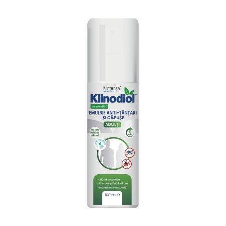 Spray repelent anti-tantari si capuse, pentru adulti Klinodiol, 100 ml, Klintensiv