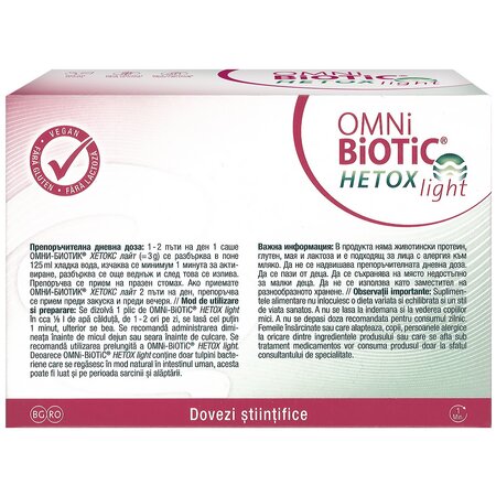 Omnibiotic Hetox Light, 30 plicuri x 3 g, Institut Allergosan 721832