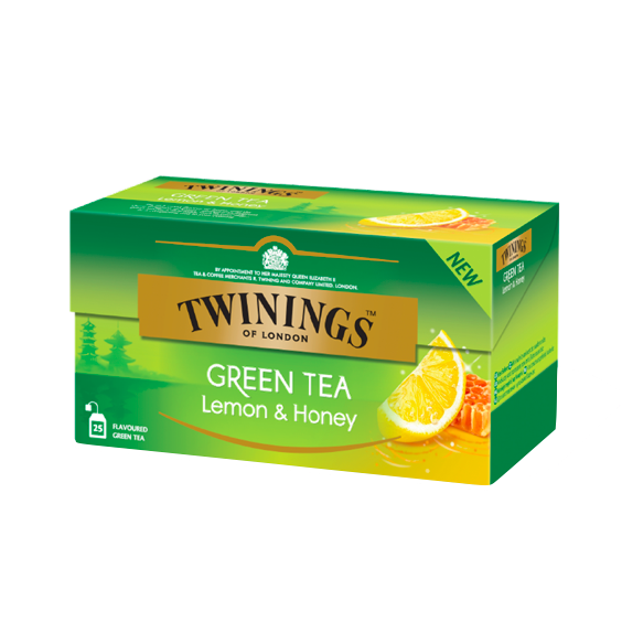 Ceai verde cu aroma de lamaie si miere, 25 plicuri, Twinings