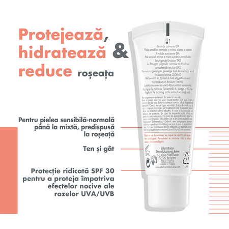Emulsie calmanta de zi antiroseata cu SPF 30, 40 ml, Avene 536705